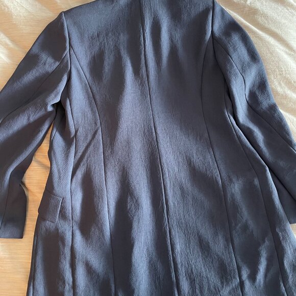 Aritzia Babaton BNWT Blue Blazer Mini Wrap Dress - Picture 5 of 5